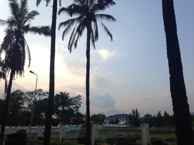 Mount Nyiragongo from Gisenyi, Rwanda