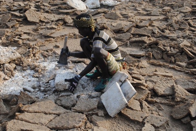 Salt Farmer, Danakil Depression, Ethiopia | www.nonbillablehours.com