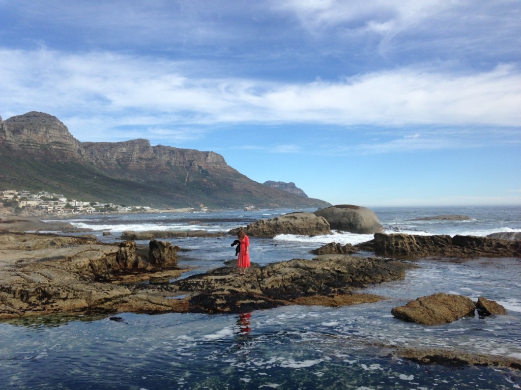 Searching for snails on Camps Bay