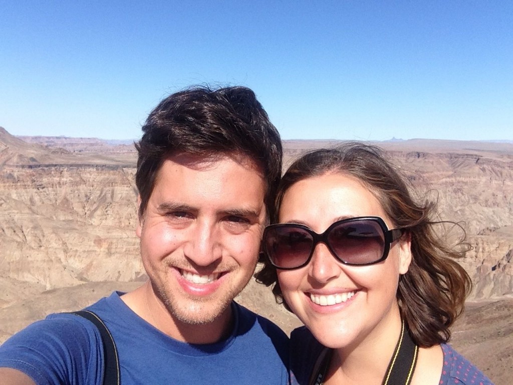 Selfie at the Fish River Canyon, Namibia