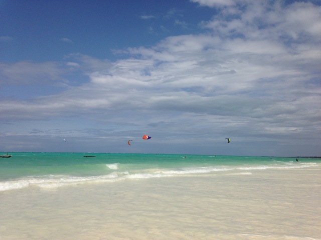 Kite Surfers, Paje, Zanzibar