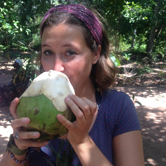 Drinking from a coconut | www.nonbillablehours.com