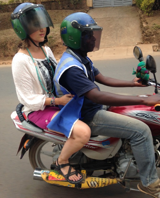 Moto Taxi, Kigali, Rwanda.