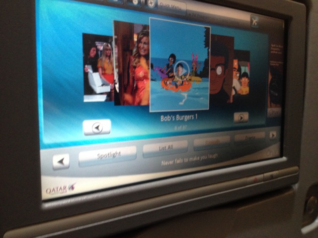 Qatar Airways In-Flight Bob's Burgers | www.nonbillablehours.com