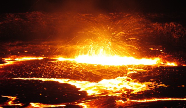 Sleeping On the Side of Erta Ale Volcano