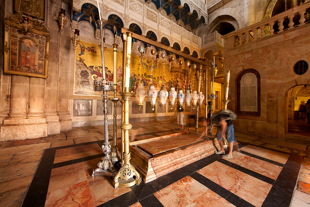 Stone of Unction, Church of Holy Sepulchre, Jerusalem, Israel - www.nonbillablehours.com